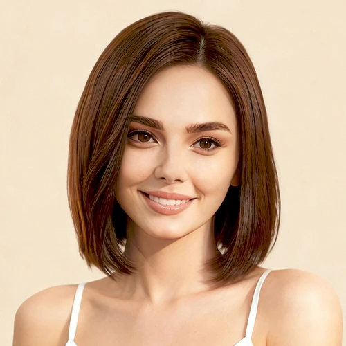 Glatter Long Bob